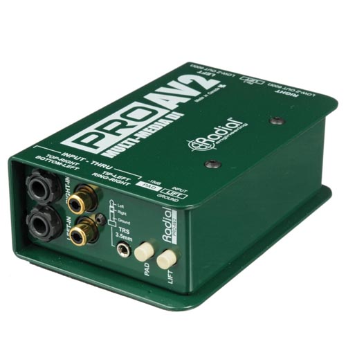 Radial Engineering ProAV2 Stereo Passive Multimedia Direct Box
