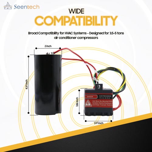 Seentech CSR-U2 Hard Start Capacitor Kit - Image 4
