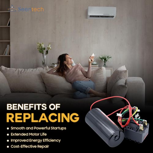 Seentech CSR-U2 Hard Start Capacitor Kit - Image 2