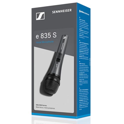 Sennheiser E835-S Dynamic Cardioid Vocal Microphone - Image 2