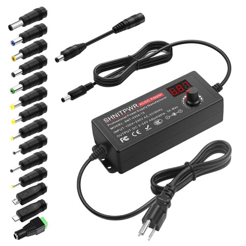 SHNITPWR SNT-0324-72 Adjustable AC/DC Power Adapter
