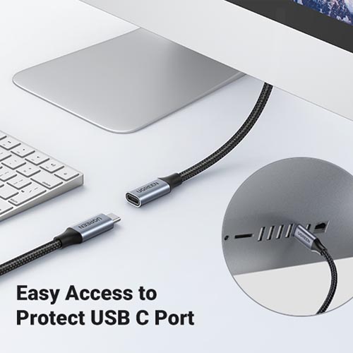 UGREEN USB C 10Gbps Braided M-To-F Extension Cable - Image 8