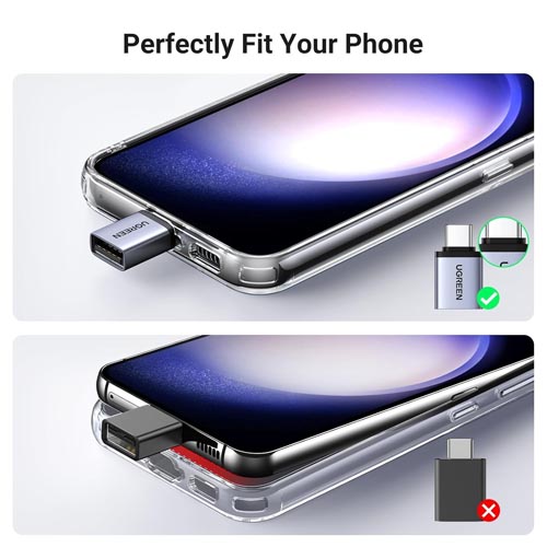 UGREEN 40702P USB C to USB Adapter 10Gbps (2 pk) - Image 2